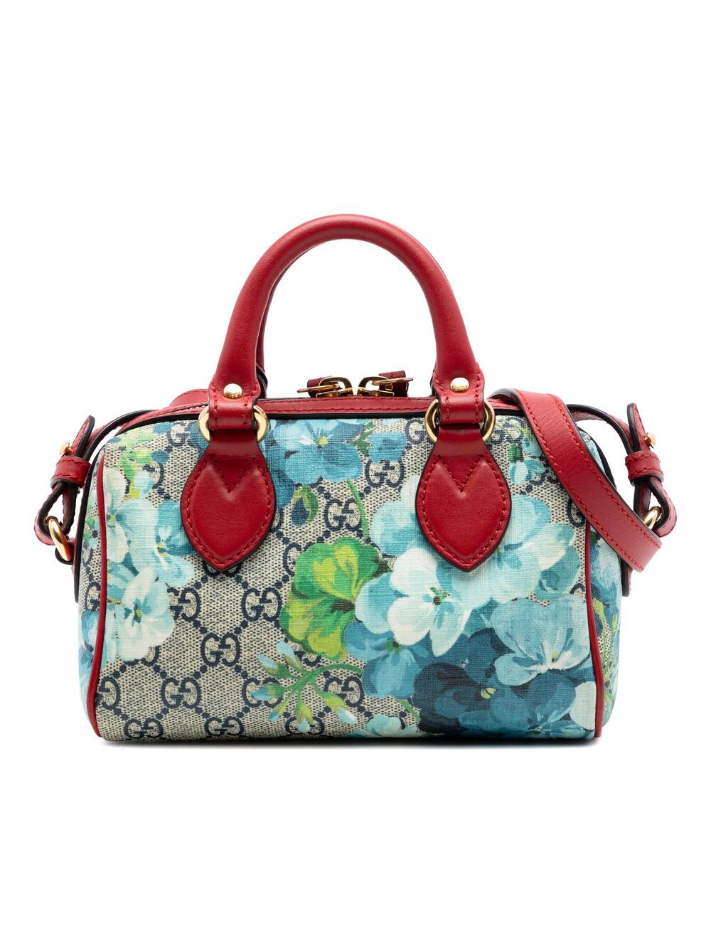 Gucci Mini Gg Supreme Blooms Boston Bag #318113G83B